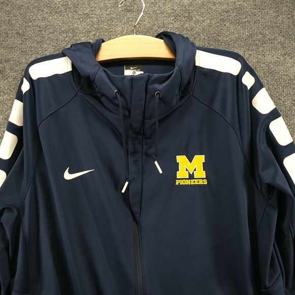 Nike Therma-Fit Men's Pioneers Track Jacket Blue XL Blue Polyester Long Sleeve - Picture 3 of 15